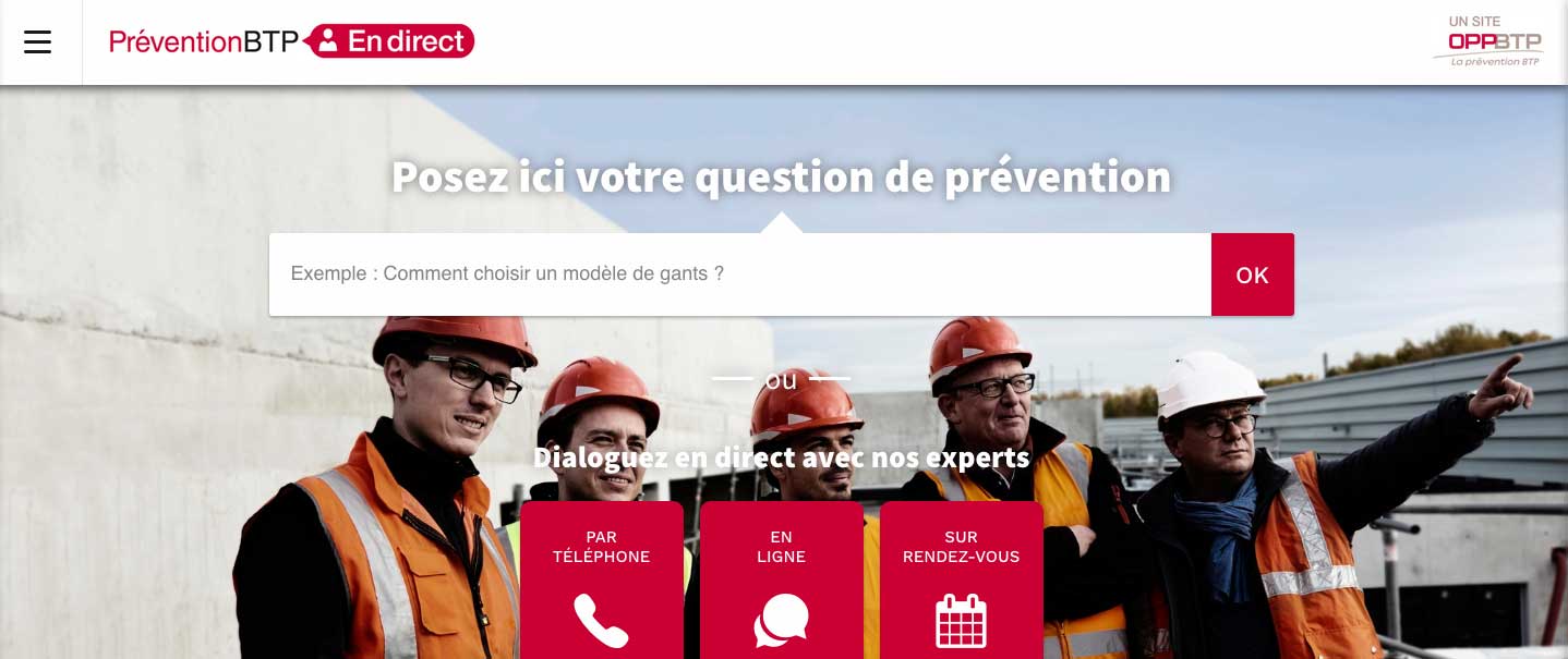 L'OPPBTP lance Prévention BTP En Direct pour répondre aux besoins d'information des entreprises du BTP