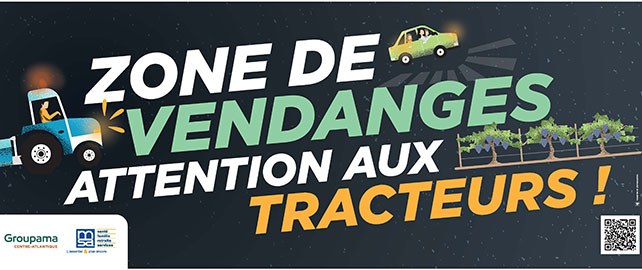 La MSA sensibilise aux risques routiers pendant les vendanges