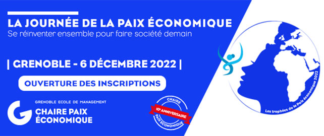 Ouverture des inscriptions pour participer à La Journée de la Paix Economique 