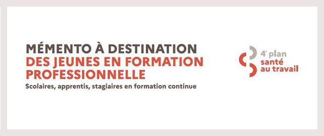 Un mémento spécial jeunes et accidents du travail 