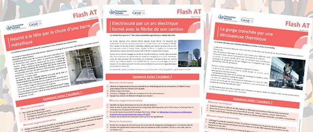 Les Flashs AT de la Carsat Rhône-Alpes : un retour d’expérience pour mieux prévenir les accidents du travail 