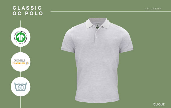 Polo coton issu de l'agriculture biologique - GOTS