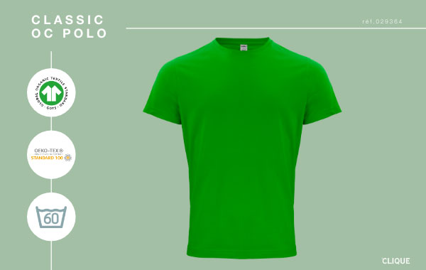 T-shirt coton issu de l'agriculture biologique - GOTS