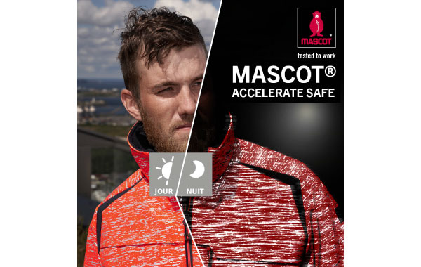 Veste softshell Coupe Homme et Femme bicolore MASCOT® ACCELERATE SAFE