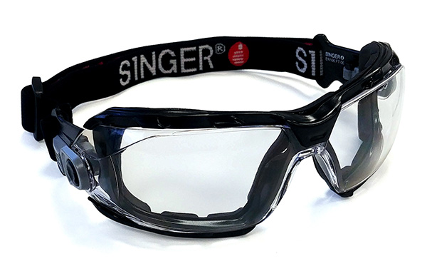 Lunettes de protection avec bandeau élastique réglable - EVALASTE