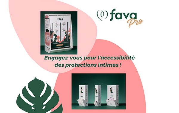 Distributeur de protections intimes 100% bio.