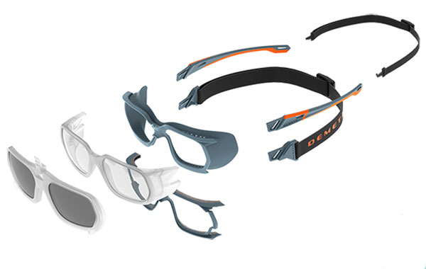 Les lunettes de protection modulables GEMINI de DEMETZ SAFETY