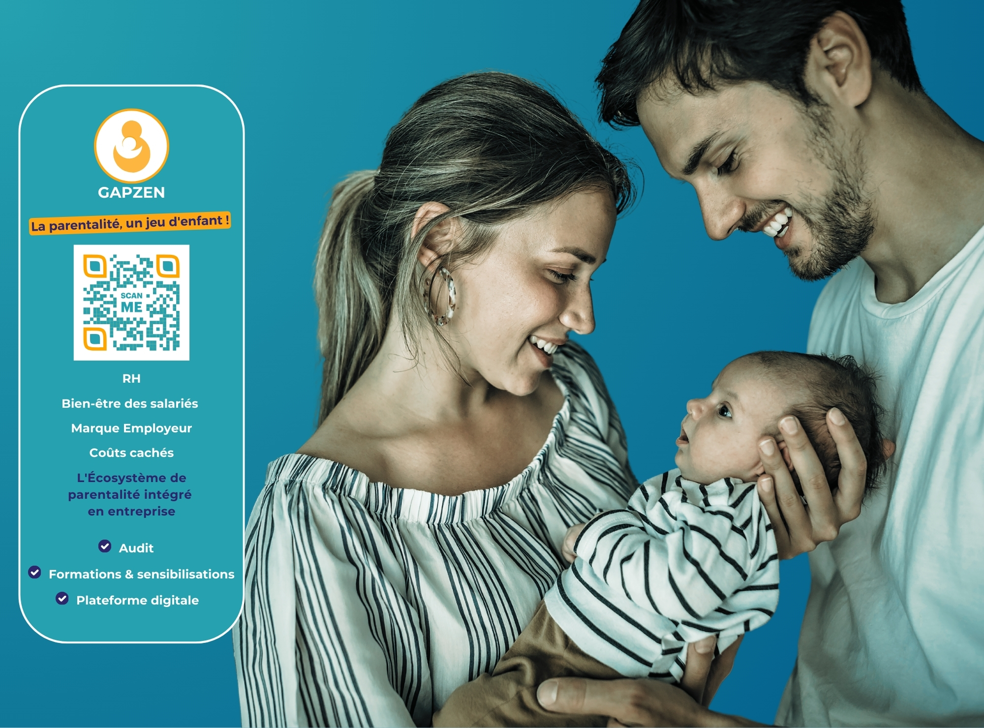 Process de soutien parental, engagement et performance en entreprise.